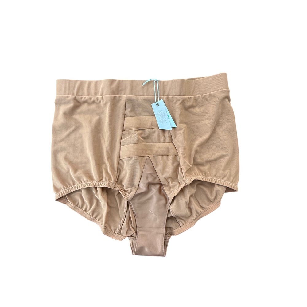 We Are HAH Hi Wasted Panty Brown Sugar Shapewear Tummy Control Briefs Medium NEW